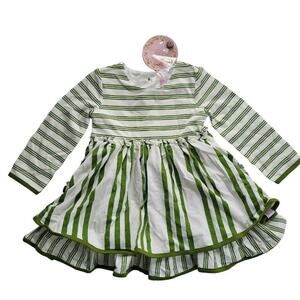 SweetHoney Green Stripe Dress